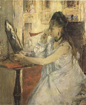 Berthe Morisot Young Woman Powdering Herself (mk09) oil painting image